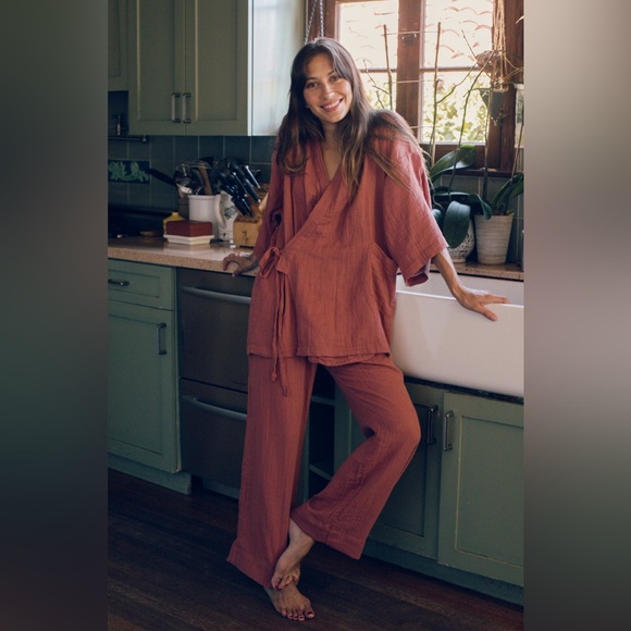 Oddbird Co Kardeş Loungewear top and pants - Canyon Rose - Picture 6 of 6